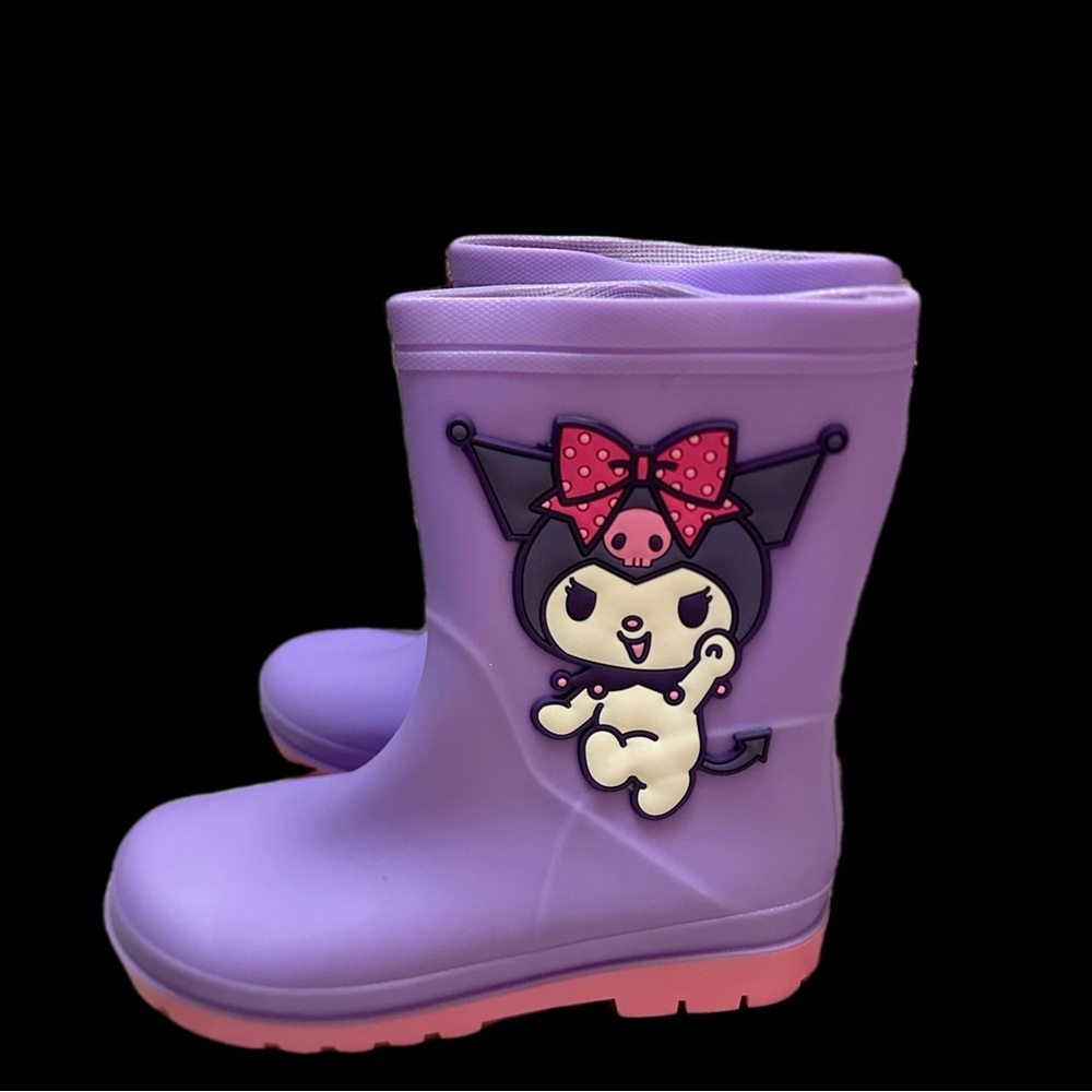 Kuromi Girls Purple Character Rain Boots 37-38